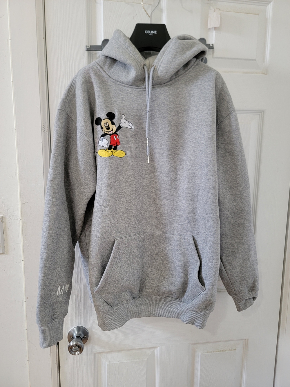 Great Quality Unbranded Gray Mickey Mouse Graphic Pullover Hoodie